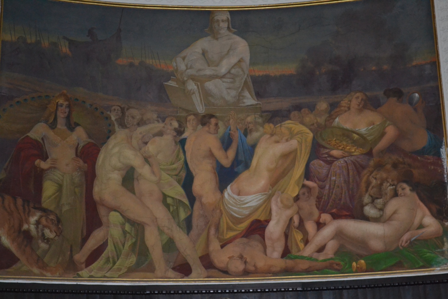 L&rsquo;affresco (in foto), che misura metri 6 per 4 , &egrave; stato compiuto in undici giorni.